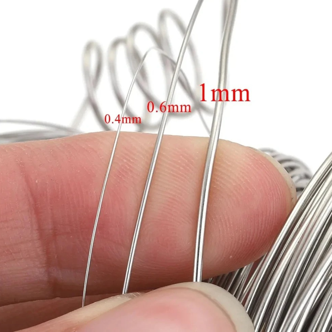 Stainless Steel Jewelry Wire – 20 Gauge, 10m Roll – Durable & Rustproof