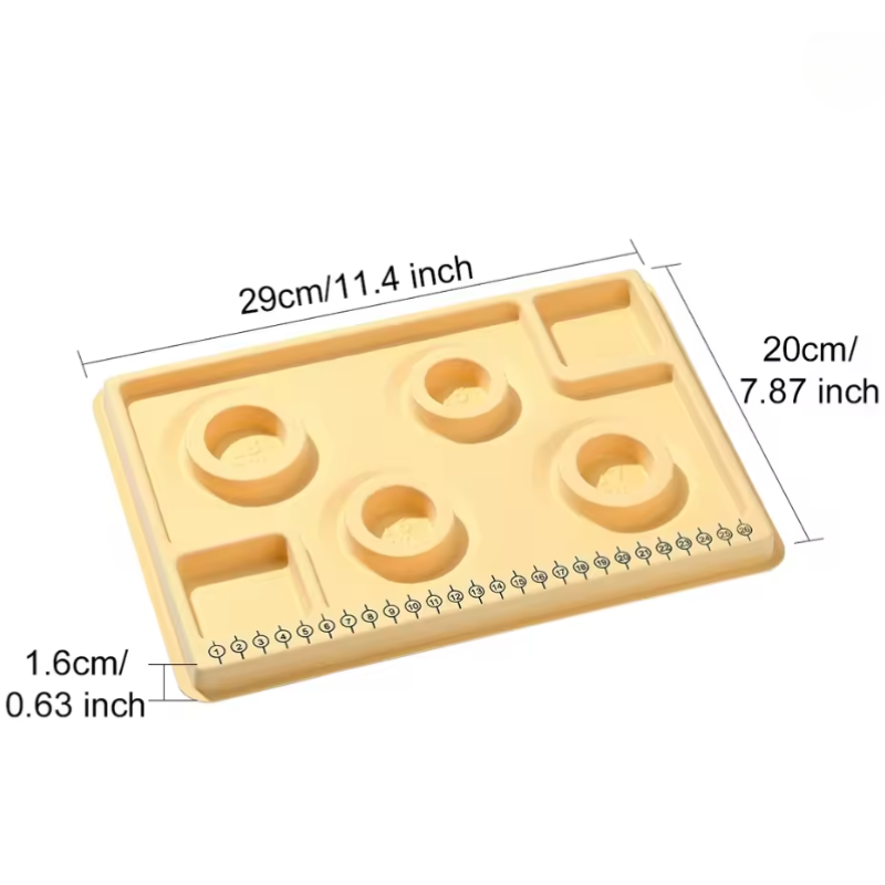 2-Piece Beading Board Set – Necklace & Bracelet Design Trays in Pink & Yellow