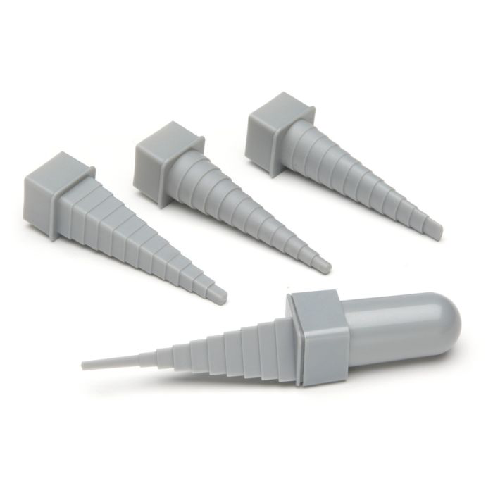 4-Piece Wire Wrapping Mandrel Set – Multi-Size Plastic Step Mandrels for Jewelry Making