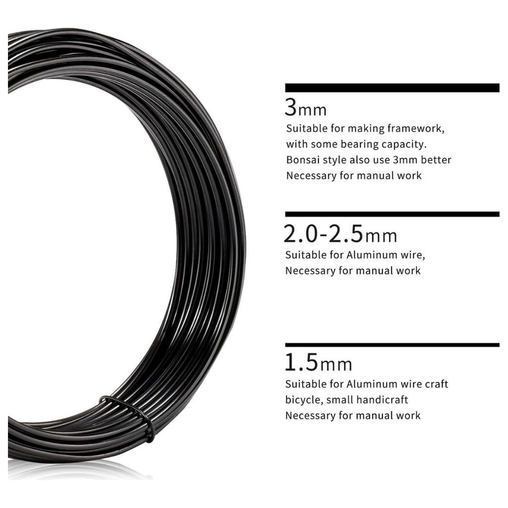 Aluminium Soft Round Wire –  Silver 2.5mm – Tarnish Resistant