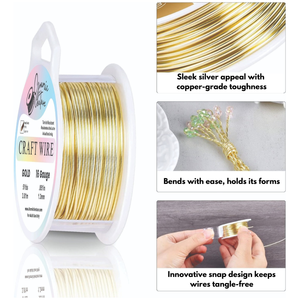 Silver-Plated Copper Wire – 20 Gauge, 10m Roll – Tarnish Resistant