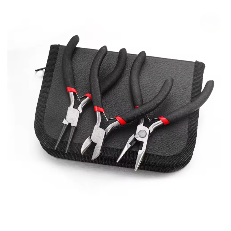 8-Piece Jewelry Making Tool Kit with Pliers, Scissors, Tweezers & Awl – All-in-One DIY Set