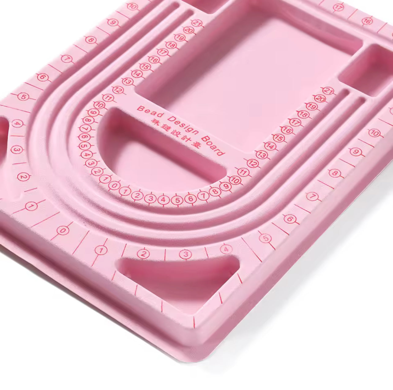 2-Piece Beading Board Set – Necklace & Bracelet Design Trays in Pink & Yellow