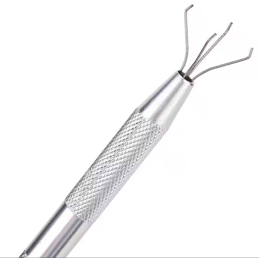 4-Prong Diamond Bead Picker Tool – Precision Pick-Up Tool for Small Gems & Findings