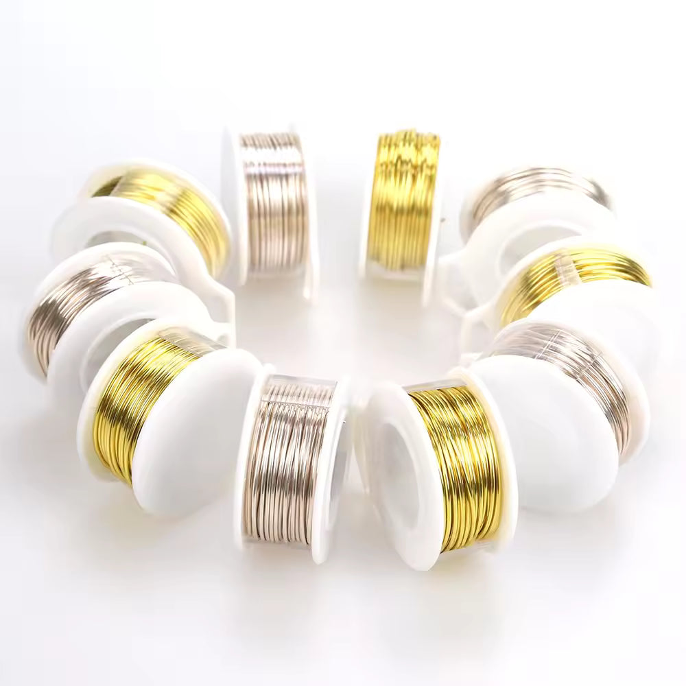 Silver-Plated Copper Wire – 20 Gauge, 10m Roll – Tarnish Resistant