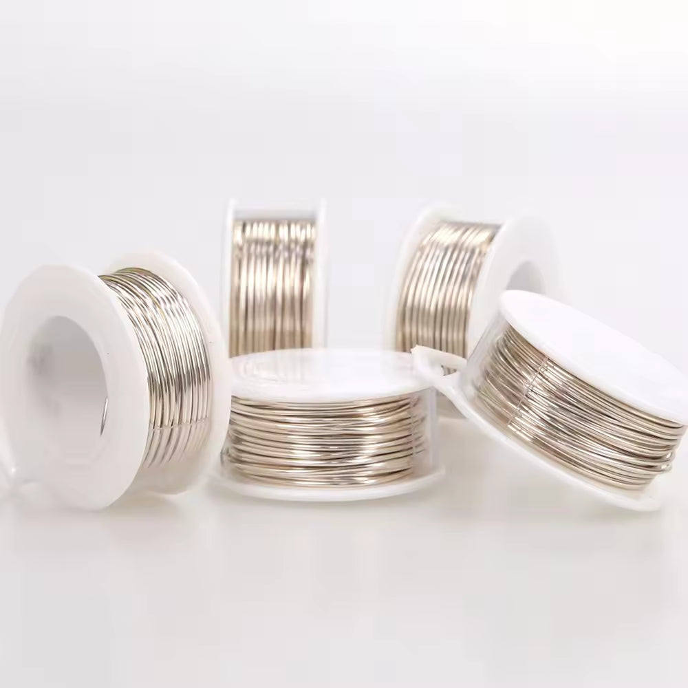 Starter Pack – 8 Spools Jewelry Wire Set (16–30 Gauge) | Non-Tarnish | Gold, Silver & Rose Gold