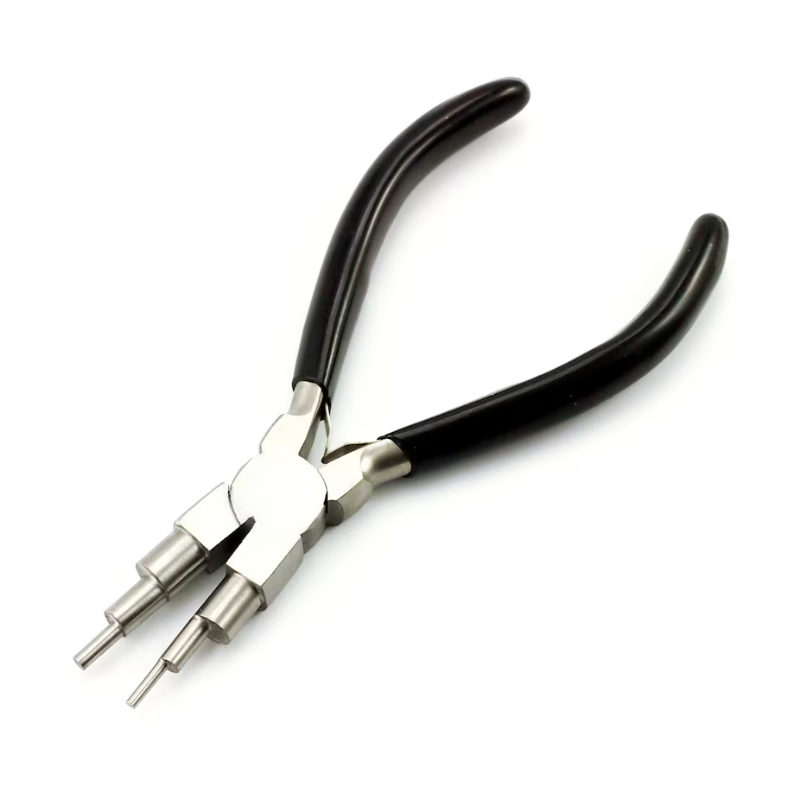 6-Step Looping Pliers – Multi-Size Round Jaw Pliers for Wire Wrapping & Jewelry Making
