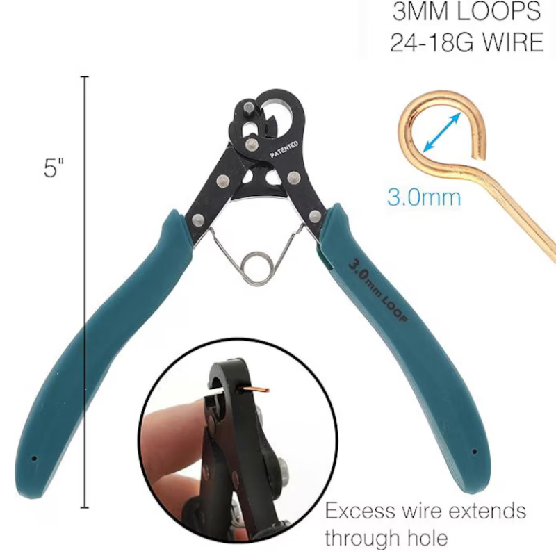 One-Step Looper Pliers Set – 1.5mm, 2.25mm & 3mm Loop Sizes for Jewelry & Wire Work