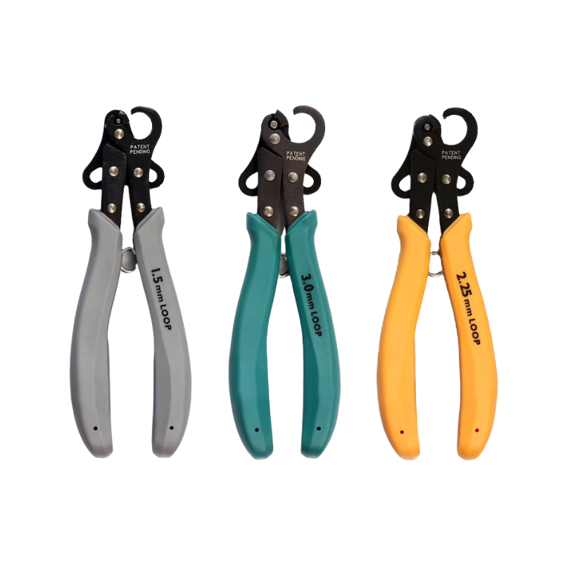 One-Step Looper Pliers Set – 1.5mm, 2.25mm & 3mm Loop Sizes for Jewelry & Wire Work