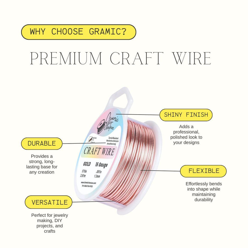 Silver-Plated Copper Wire –  Rose Gold 20 Gauge, 10m Roll – Tarnish Resistant