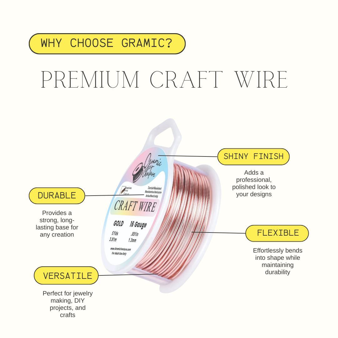 Silver-Plated Copper Wire –  Rose Gold 20 Gauge, 10m Roll – Tarnish Resistant