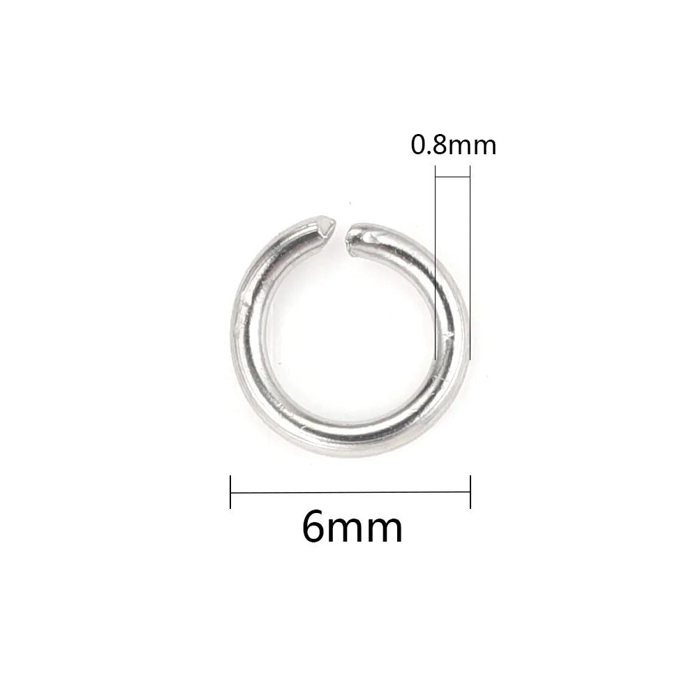 Stainless Steel  Open Jump Rings - 200 pcs