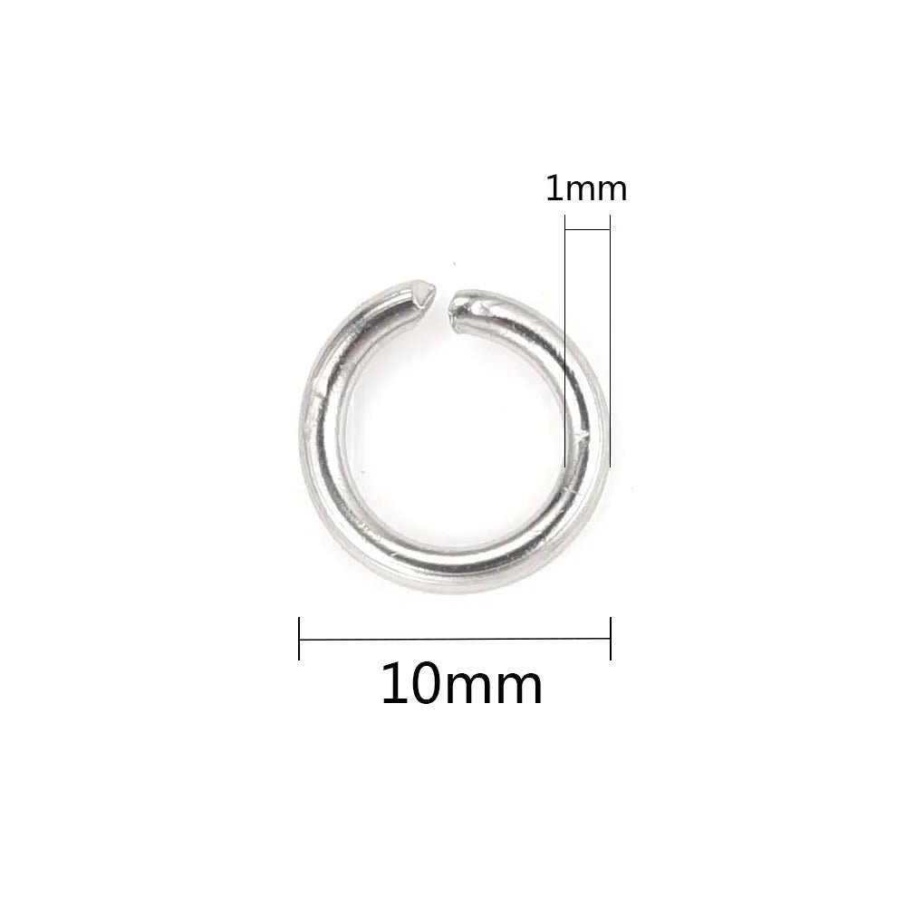 Stainless Steel  Open Jump Rings - 200 pcs