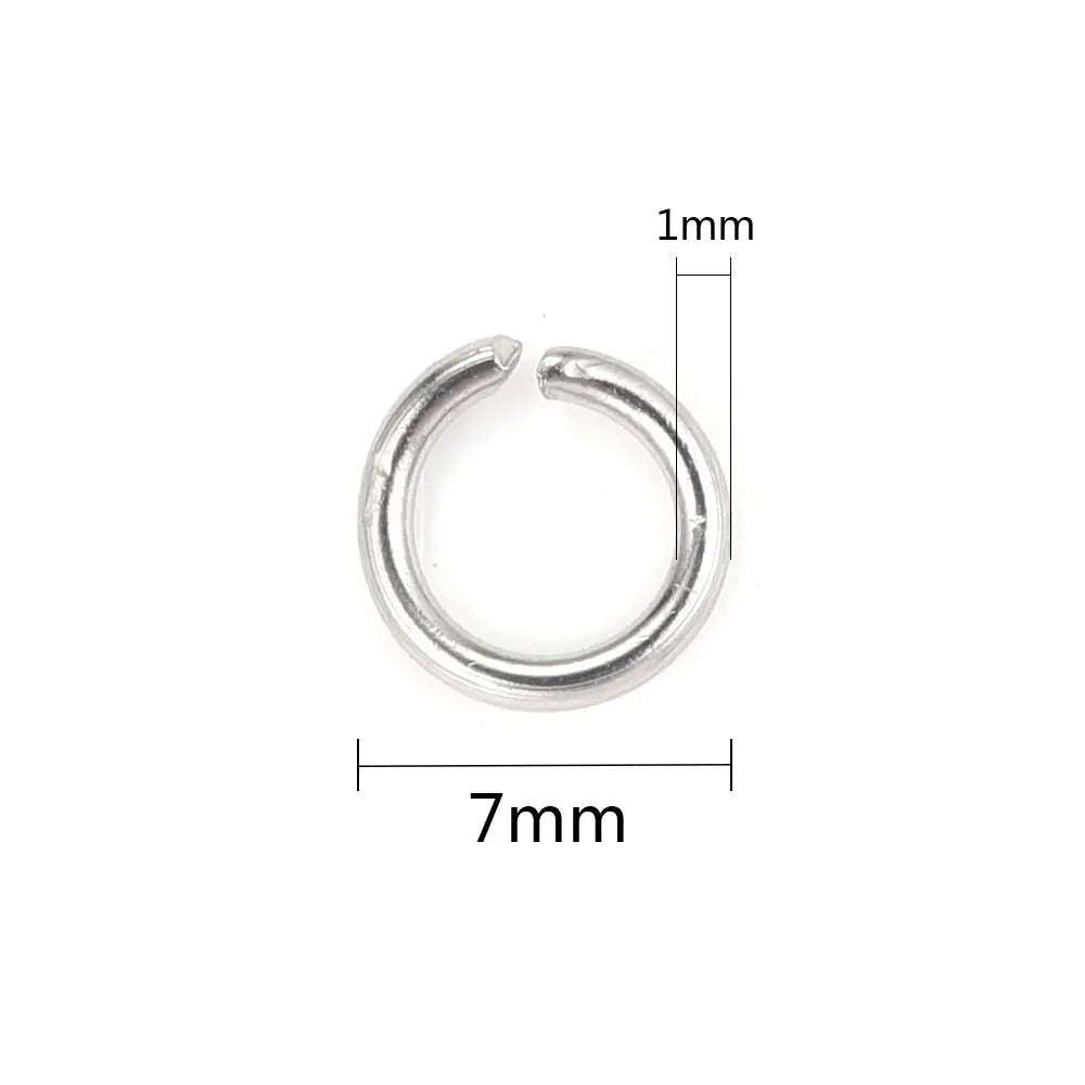 Stainless Steel  Open Jump Rings - 200 pcs