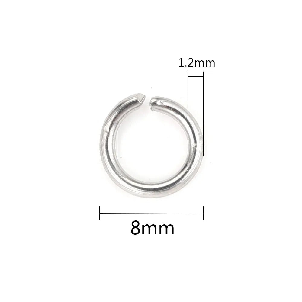 Stainless Steel  Open Jump Rings - 200 pcs