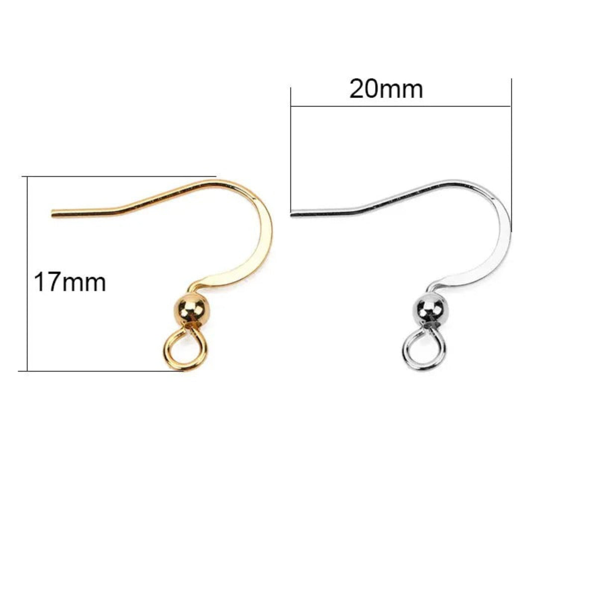 200 Pcs Earring Hooks – Hypoallergenic Stainless Steel Fishhook Ear Wires