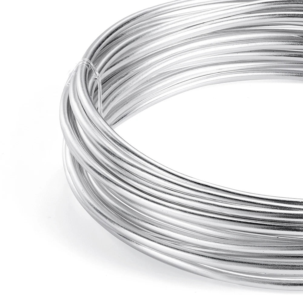 Aluminium Soft Round Wire –  Silver 2.5mm – Tarnish Resistant